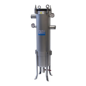 cárter de filtro de bolsa / para líquido / de acero inoxidable