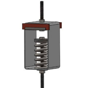 amortiguador de vibración / mecánico / para máquina / para cargas pesadas