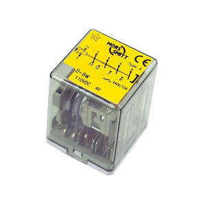 relé electromecánico 110 V CC / enchufable / de potencia
