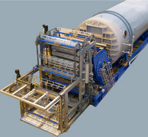 esterilizador de proceso / de vapor / horizontal / para la industria alimentaria