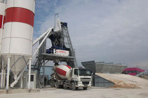 planta de hormigón móvil