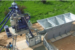 planta de hormigón móvil