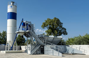 planta de hormigón móvil