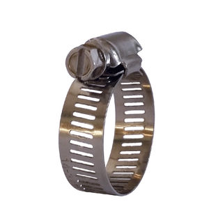 abrazadera de apriete de acero inoxidable / de tornillo sin fin / de banda