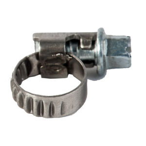 abrazadera de apriete de acero inoxidable / de tornillo sin fin / de banda