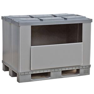 caja-palé de plástico / de transporte / apilable