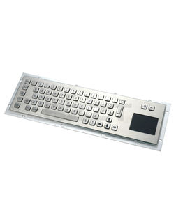 teclado de mesa / con alfombrilla táctil / PS2 / de acero inoxidable