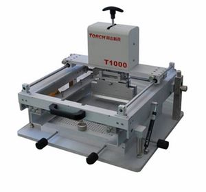 máquina de serigrafia manual / multicolor / para la electrónica / en plano