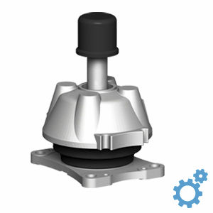 soporte antivibratorio cónico / de elastómero / para bomba