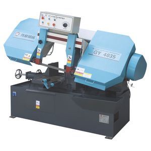 sierra de cinta / semiautomática / para tubos / con manuales con sistema de refrigeración
