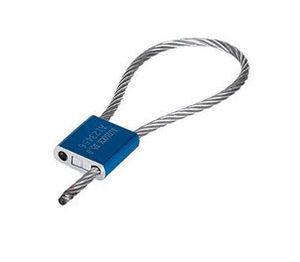 precinto con cable de seguridad de aluminio