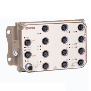 conmutador Ethernet administrable / 12 puertos / en riel DIN / compacto