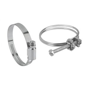 abrazadera de apriete de acero galvanizado / de tornillo / con banda perforada