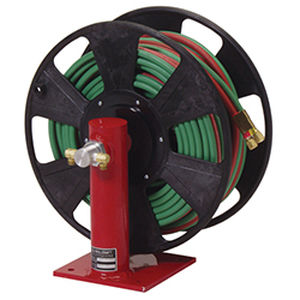 enrollador de tubo / para cables / de manivela / fijo
