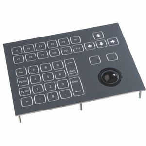 teclado empotrable / 38 teclas / con trackball / compacto