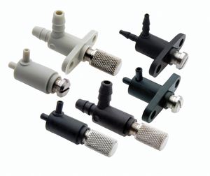 válvula de aguja / con control neumático / de control de caudal / para aire