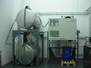 máquina de reciclado de solventes
