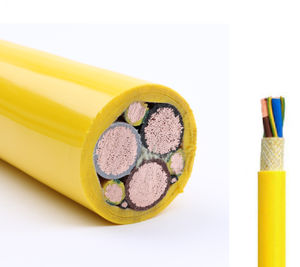 cable eléctrico de alimentación / blindado / con funda de PUR / para enrollacable