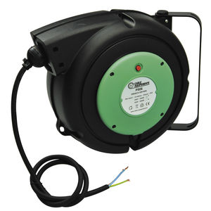 enrollador de cables / retráctil / transportable / de plástico