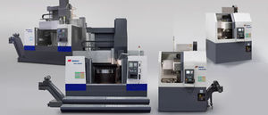 torno CNC / vertical / 2 ejes / de doble columna