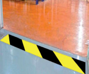 puertas correderas / de PVC / industriales / para interior
