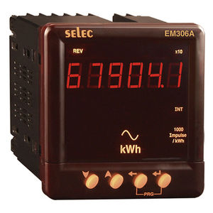 contador de energía eléctrica monofásico / para montaje sobre panel / con salida digital