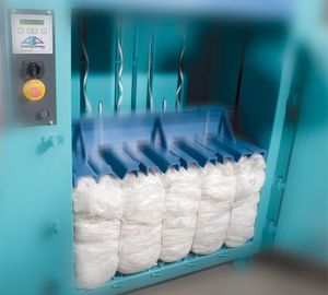 prensa de balas vertical / de carga frontal / para cajas de cartón / para papel