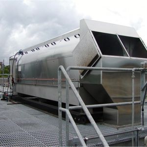 espesador de tambor / para el tratamiento de fangos / para instalación de tratamiento de aguas residuales