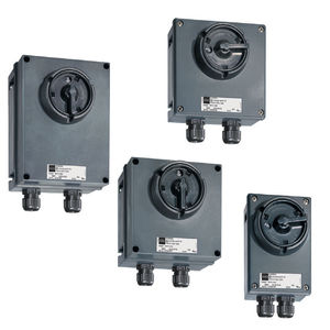 interruptor con botón selector / multipolar / de enclavamiento / electromecánico