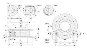 mesa rotativa accionada por motor / horizontal / con rodamiento de bolas / CNC
