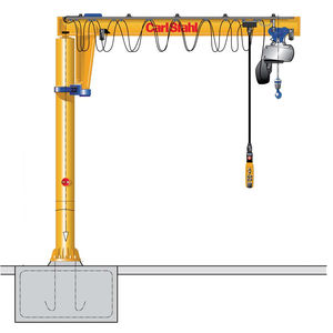 grúa pluma de columnas / con control eléctrico / invertida