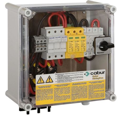 cuadro de distribuci&oacute;n el&eacute;ctrica pre-ensamblado para aplicaciones fotovoltaicas StringBox series  Cabur