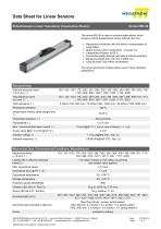 Sensor De Desplazamiento Lineal MSL38 MEGATRON Elektronik GmbH Co