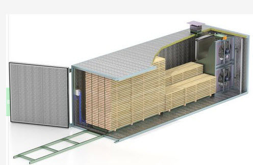 Secador batch - MOBILELINE - Incoplan srl - para madera / horizontal / móvil