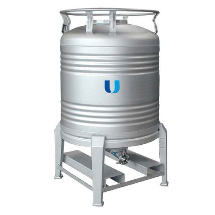 Contenedor IBC de acero inoxidable ASC series HIRSCHFELD EMBALLAGES para alimentos / de