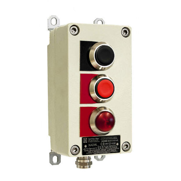 Caja botonera reforzada - XADW series - Ex-Tech - de 2 botones / IP65 ...