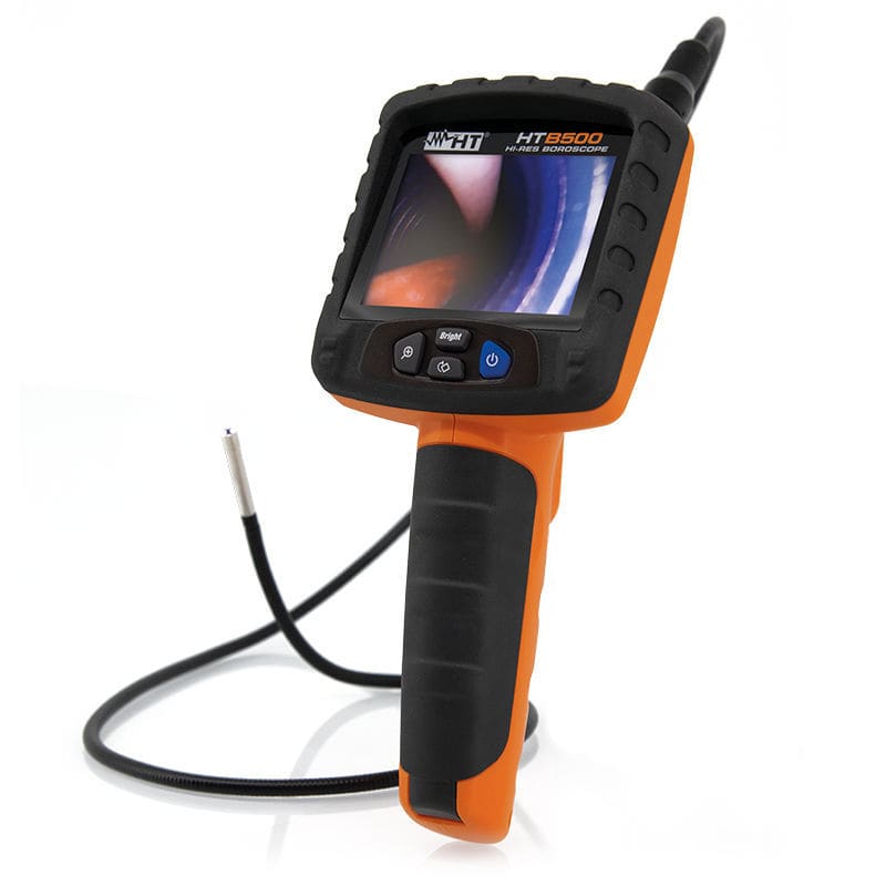 Boroscopio flexible HTB500 HT visualizador LCD / portátil / con