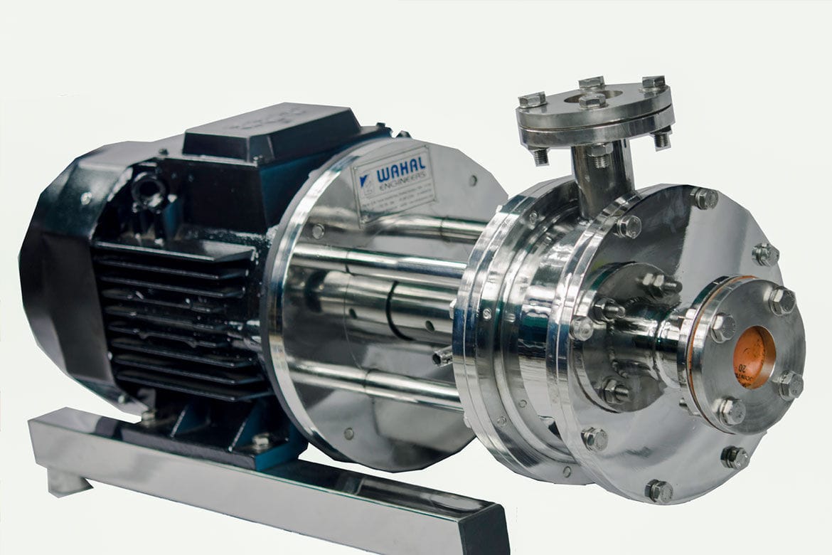 Homogeneizador de rotor y estator WAHAL ENGINEERS en línea