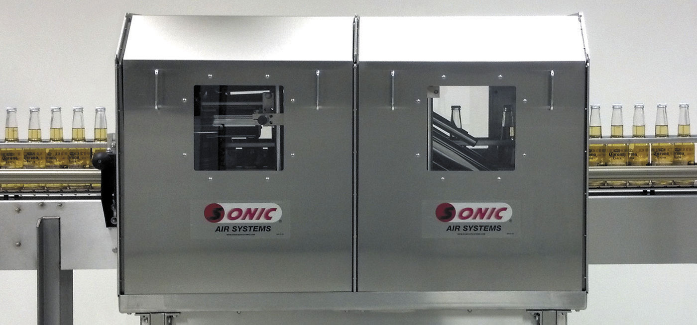 Sistema de secado por soplado de aire Marchant Schmidt, Inc continuo / de latas / para bombonas