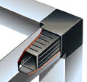 Conexión de tubo de esquina / cuadrado / de poliamida / portatubos