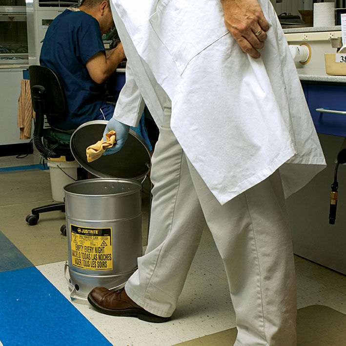 Contenedor de residuos de acero - 09108, 09104 - Notrax - Justrite