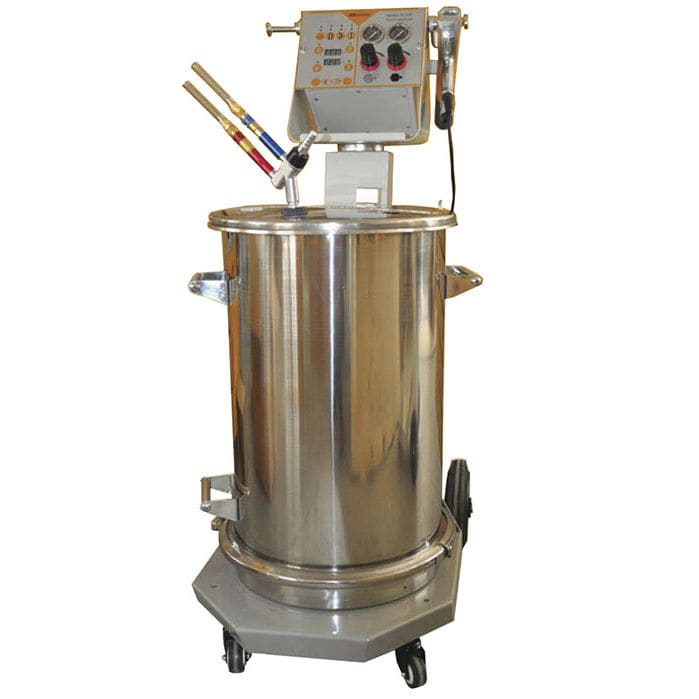 Máquina de revestimiento de pintura en polvo con pistola electrostática