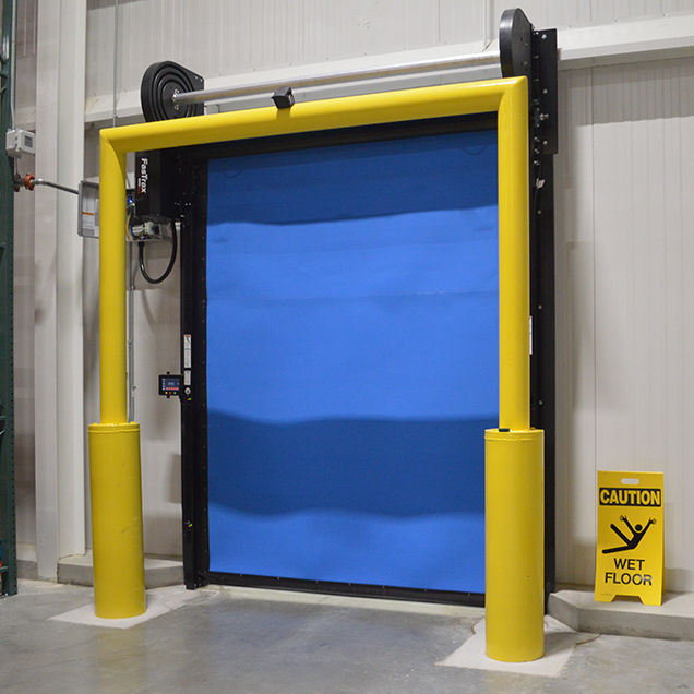 Puerta enrollable FasTrax® RiteHite de tejido / rápida / de