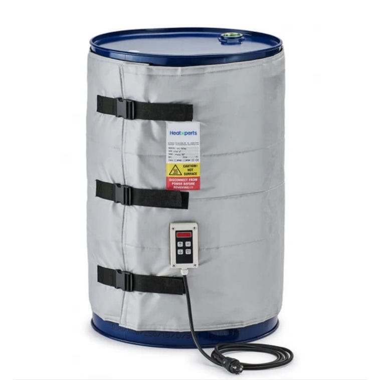 Calentador De Banda Para Bidones Metálicos - Termostato Ajustable 30-150°C, Silicona, 110V/220V
