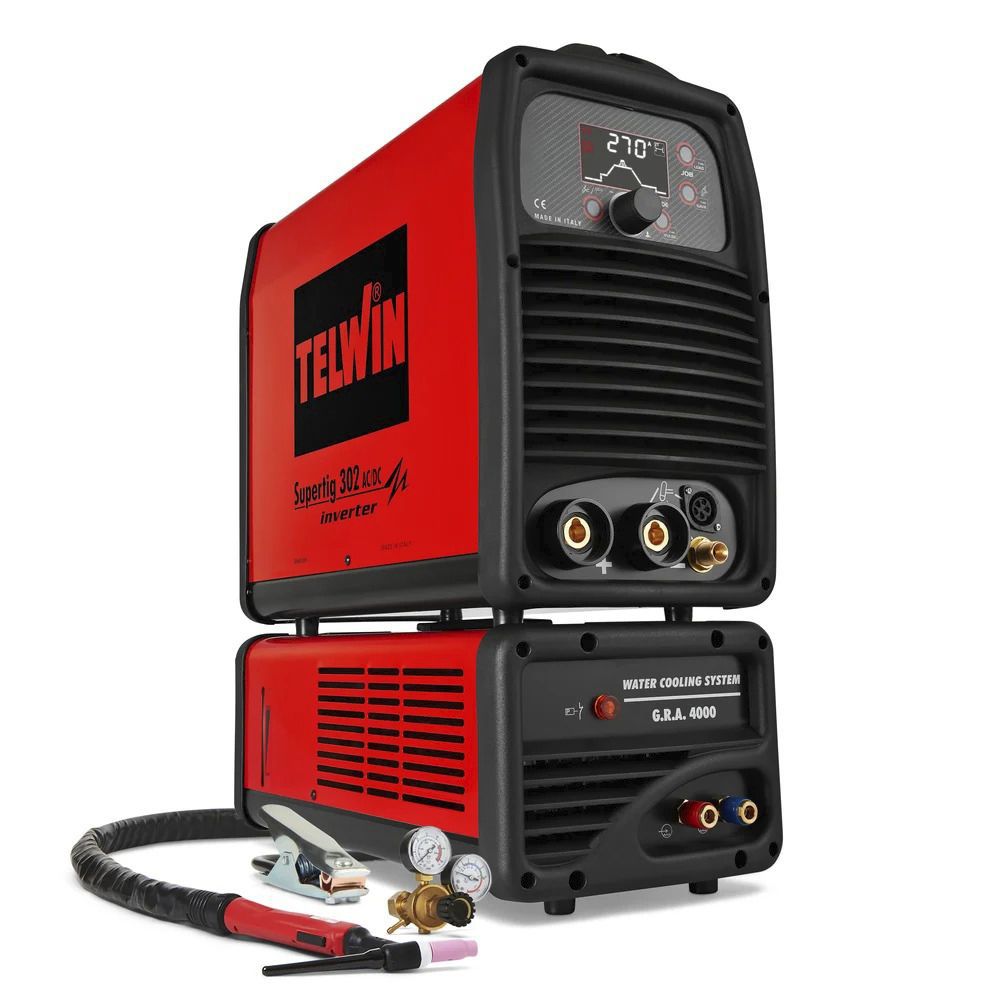 Soldadora TIG - SUPERTIG 302 AC/DC AQUA + ACC. - TELWIN - con ...