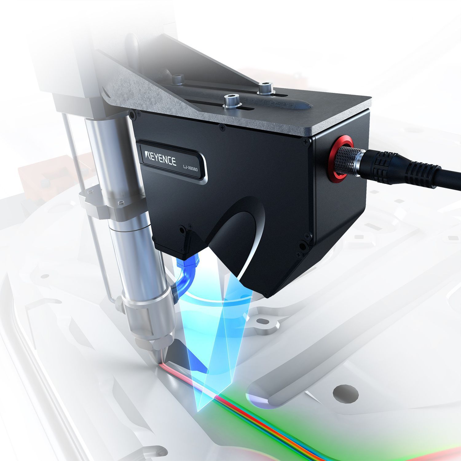 Perfilómetro láser LJX8000 series KEYENCE 3D / para línea de