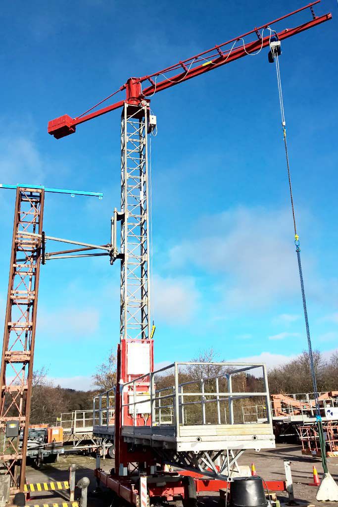 Grúa fija - MCTC - Scanclimber Oy - torre / para obra de construcción