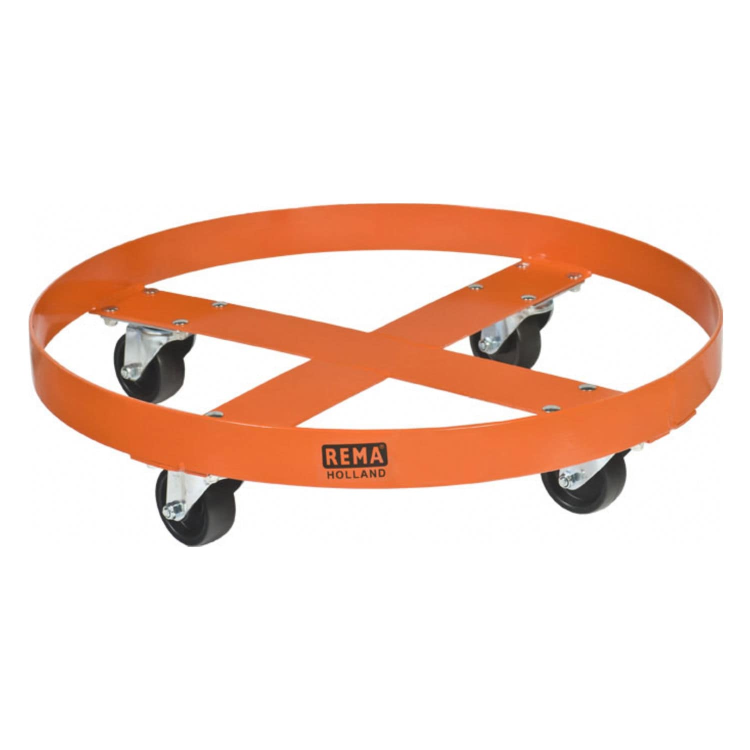 VEVOR - Carro Portabidones Para Tambores De 250 L / 55 Galones, Capacidad 454 Kg, Con 4 Ruedas Giratorias Y Frenos