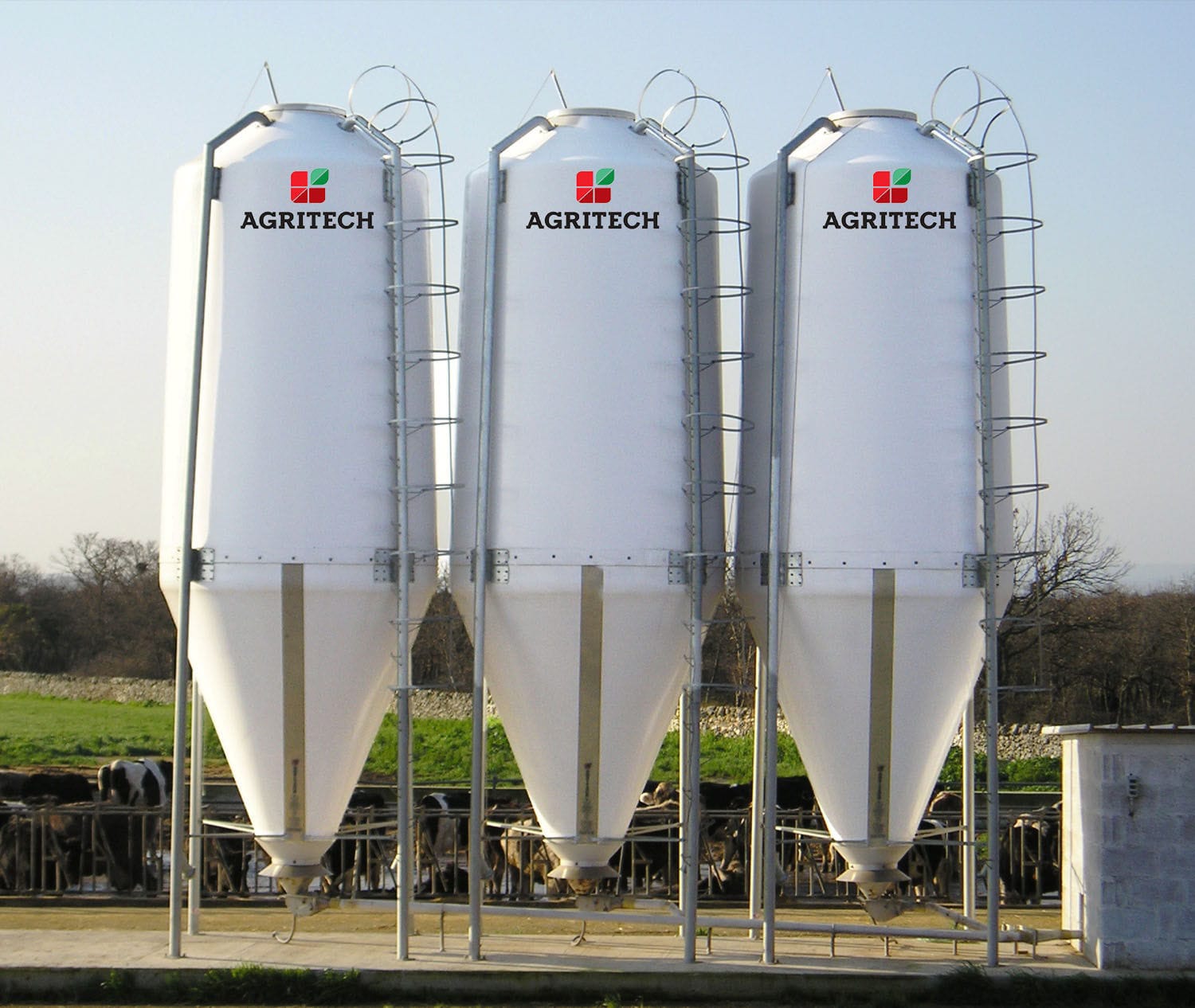 GRP Fiberglass Livestock Feed Silos