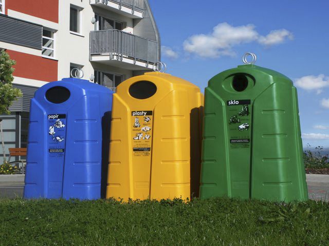 Contenedor de residuos de polietileno - KTS 1.5 - ELKOPLAST CZ, s.r.o